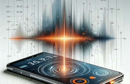 scientific-looking sound wave with data points