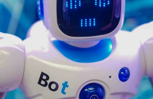 A Robot Showcasing its face